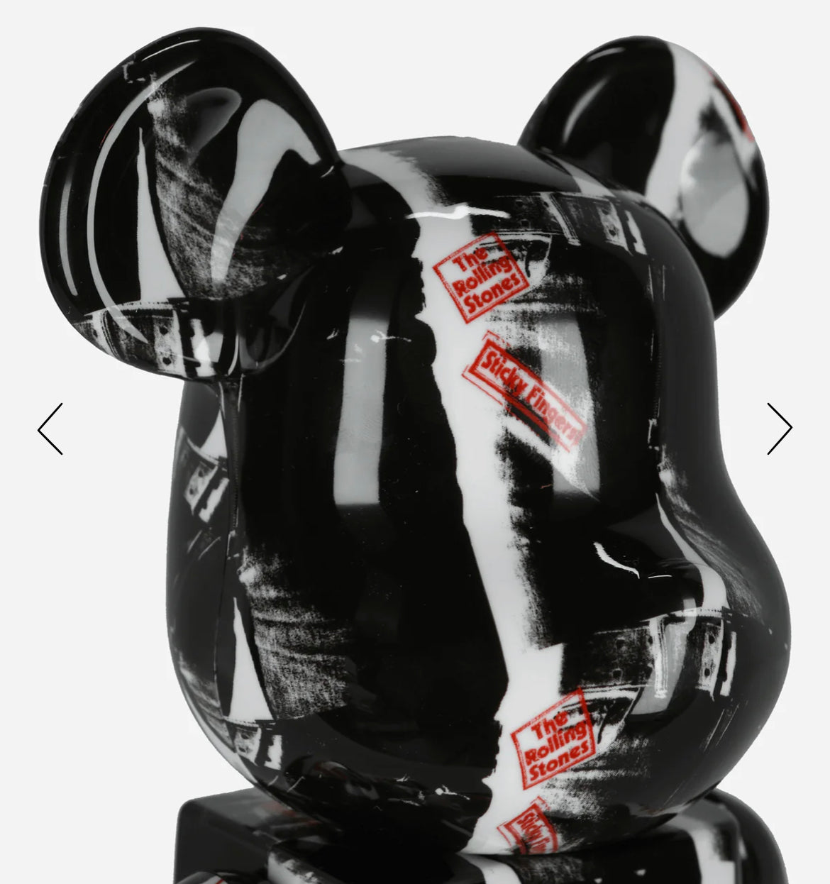 100%+400% Andy Warhol X The Rolling Stones Sticky Fingers Be@rbrick Multicolor