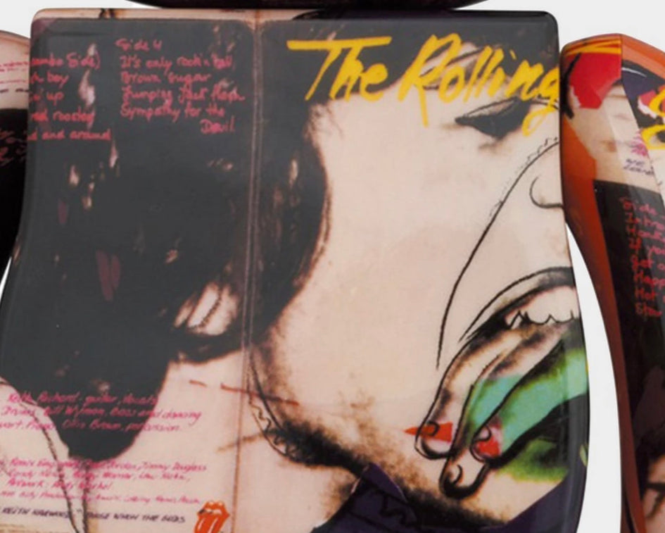 Medicom BE@RBRICK x Andy Warhol x Rolling Stones 100% 400%