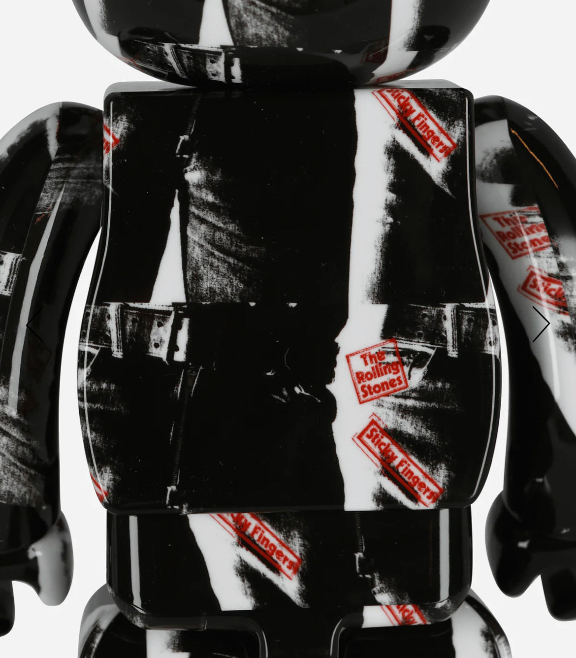 100%+400% Andy Warhol X The Rolling Stones Sticky Fingers Be@rbrick Multicolor